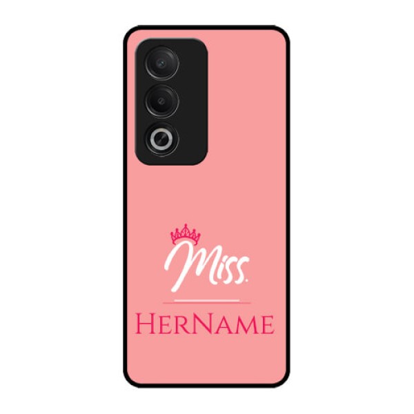 Oppo A3 Pro 5G Custom Glass Phone CaseMrs With Name Design