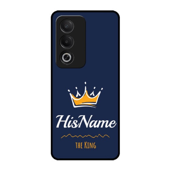 Oppo A3 Pro 5G Custom Glass Phone CaseKing With Name Design