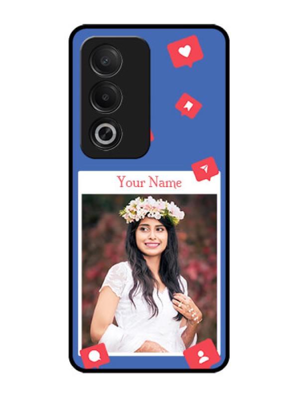 Custom Oppo A3 Pro 5G Custom Glass Phone CaseLike Share And Comment Design