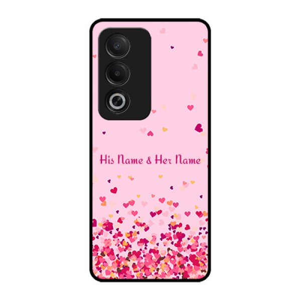 Oppo A3 Pro 5G Custom Glass Phone CaseFloating Hearts Design Oppo A3 Pro 5G Custom Glass Phone CaseFloating Hearts Design