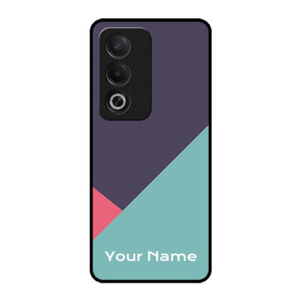 Oppo A3 Pro 5G Custom Glass Phone CaseTri Color Abstract Design Oppo A3 Pro 5G Custom Glass Phone CaseTri Color Abstract Design
