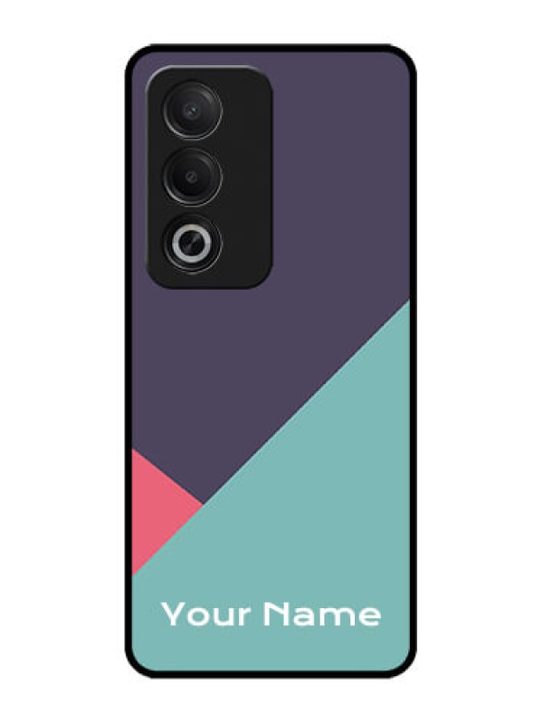 Custom Oppo A3 Pro 5G Custom Glass Phone CaseTri Color Abstract Design