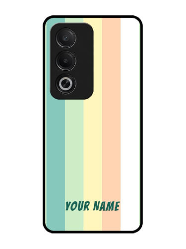 Custom Oppo A3 Pro 5G Custom Glass Phone CaseMulti - Colour Stripes Design