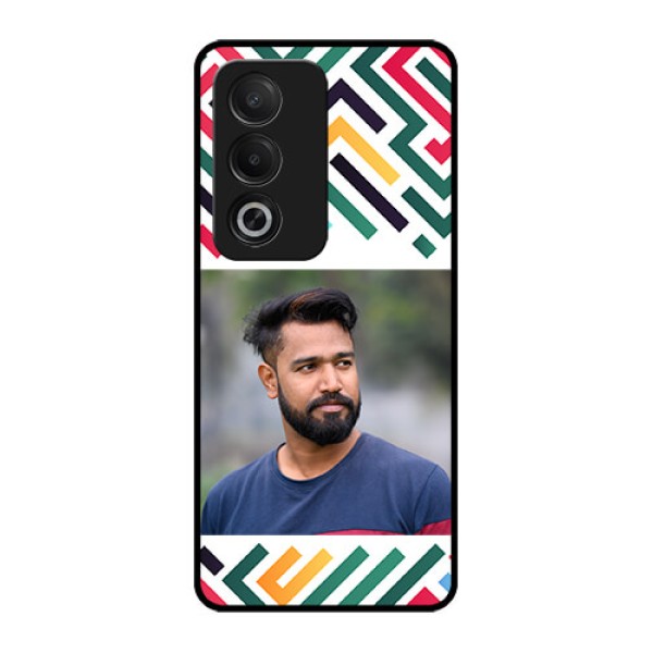 Oppo A3 Pro 5G Custom Glass Phone CaseColorful Maze Pattern Design Oppo A3 Pro 5G Custom Glass Phone CaseColorful Maze Pattern Design