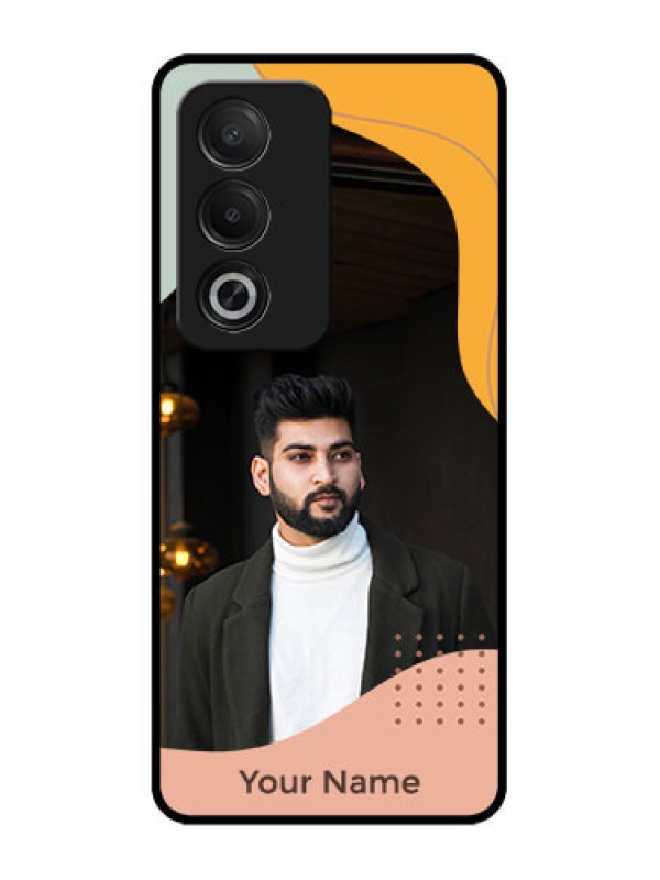 Custom Oppo A3 Pro 5G Custom Glass Phone CaseTri - Coloured Overlay Design