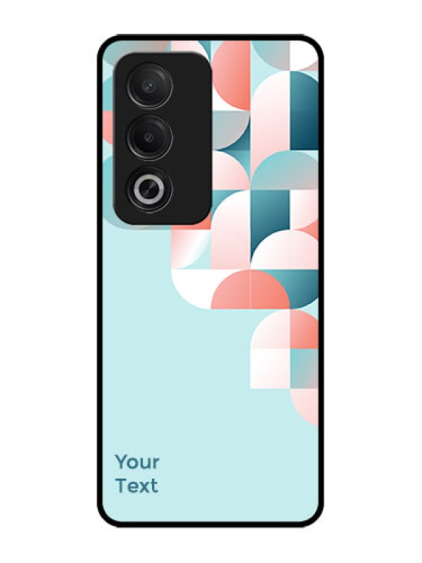 Custom Oppo A3 Pro 5G Custom Glass Phone CaseStylish Semi - Circle Pattern Design