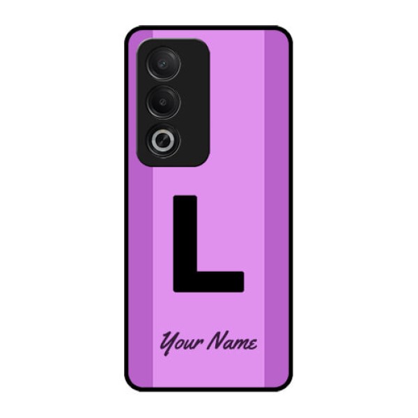 Oppo A3 Pro 5G Custom Glass Phone CaseTricolor Custom Text Design