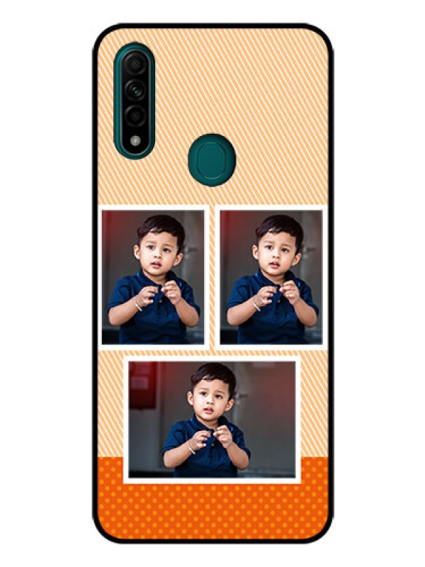 Custom Oppo A31 Photo Printing on Glass Case  - Bulk Photos Upload Design
