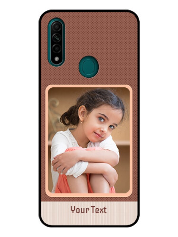 Custom Oppo A31 Custom Glass Phone Case  - Simple Pic Upload Design