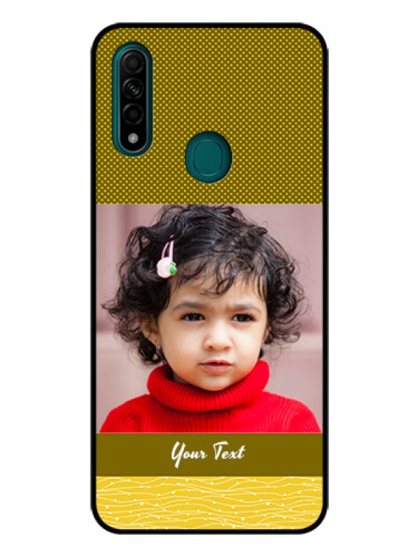 Custom Oppo A31 Custom Glass Phone Case  - Simple Green Color Design