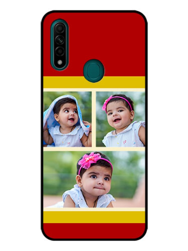 Custom Oppo A31 Custom Glass Mobile Case  - Multiple Pic Upload Design