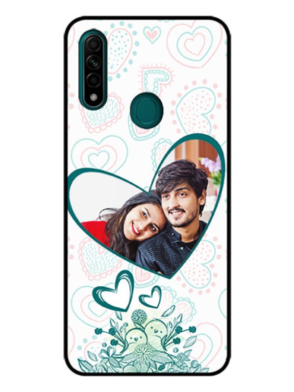 Custom Oppo A31 Photo Printing on Glass Case  - Premium Couple Design