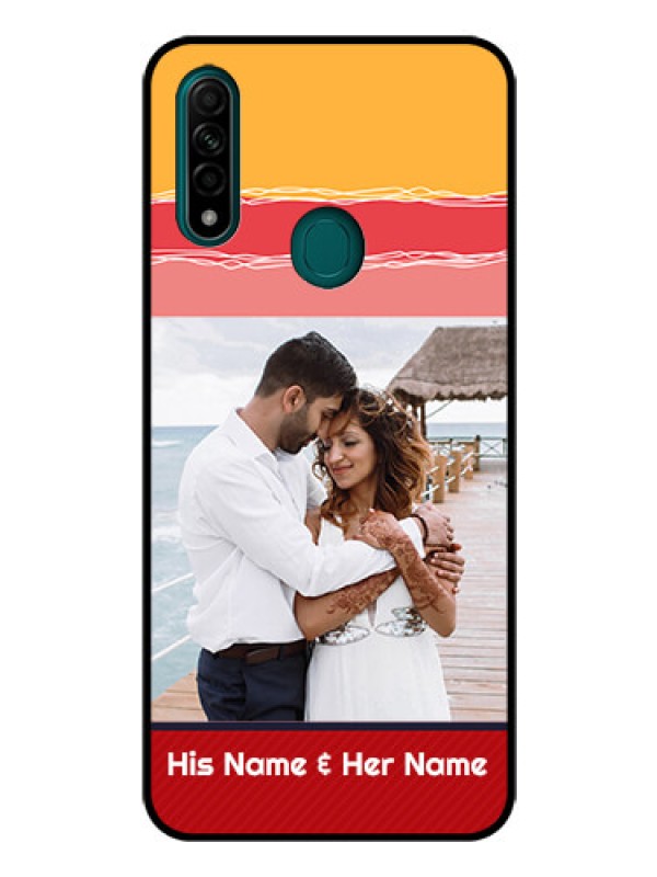 Custom Oppo A31 Custom Glass Mobile Case  - Colorful Case Design