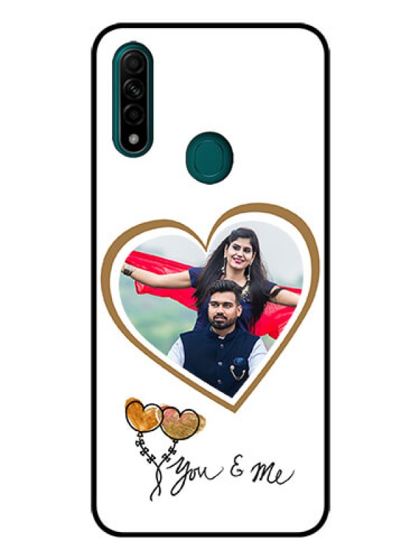 Custom Oppo A31 Custom Glass Mobile Case  - You & Me Design