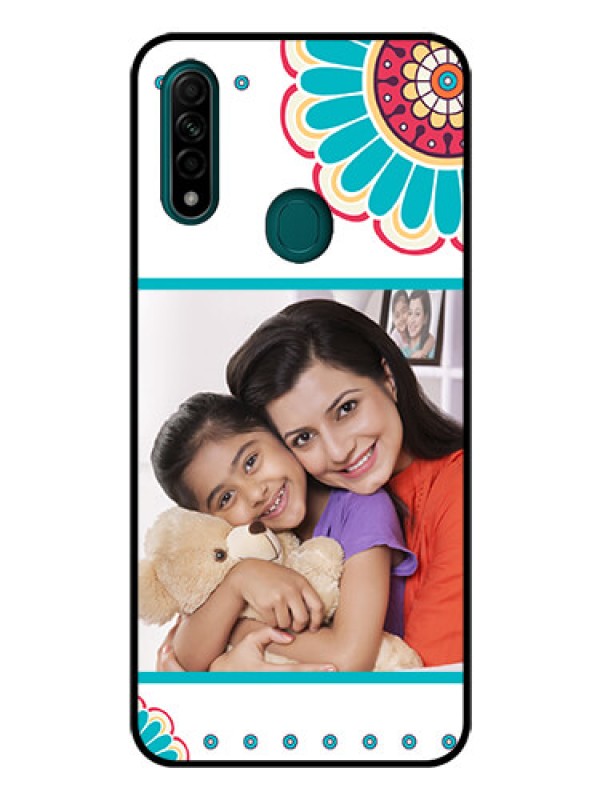 Custom Oppo A31 Custom Glass Phone Case  - Flower Design