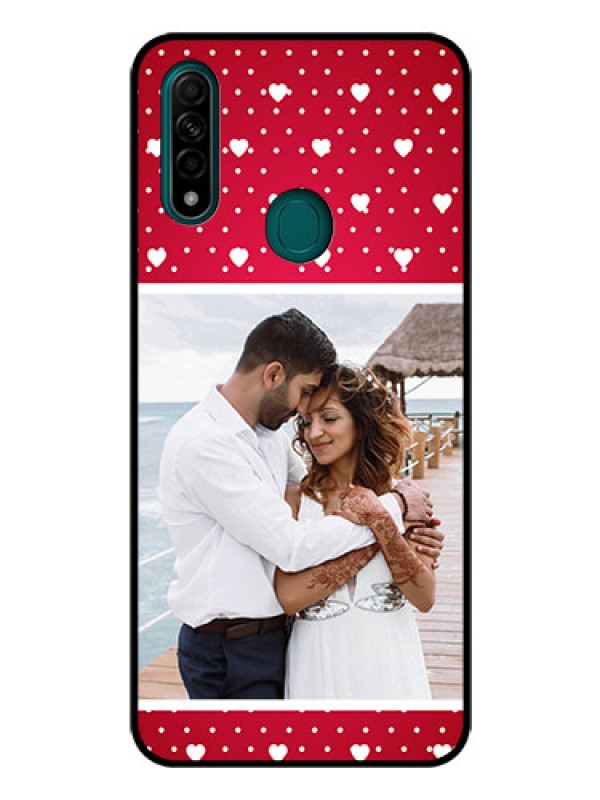 Custom Oppo A31 Photo Printing on Glass Case  - Hearts Mobile Case Design