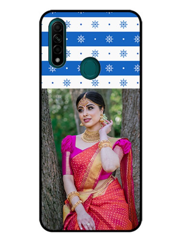 Custom Oppo A31 Photo Printing on Glass Case  - Snow Pattern Design