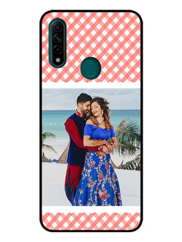 Custom Oppo A31 Personalized Glass Phone Case  - Pink Pattern Design