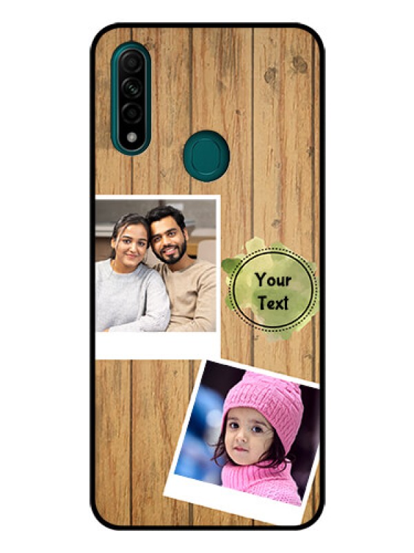 Custom Oppo A31 Custom Glass Phone Case  - Wooden Texture Design