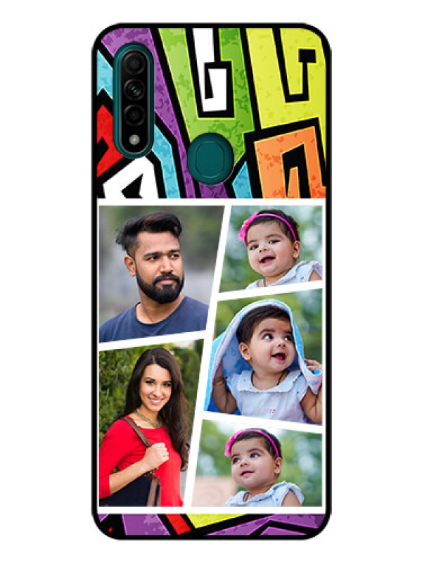 Custom Oppo A31 Custom Glass Phone Case  - Graffiti pattern Design