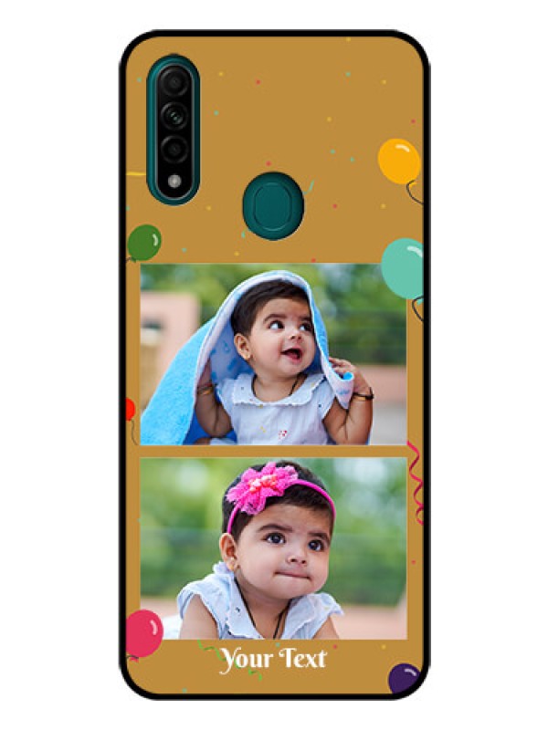 Custom Oppo A31 Personalized Glass Phone Case  - Image Holder with Birthday Celebrations Design