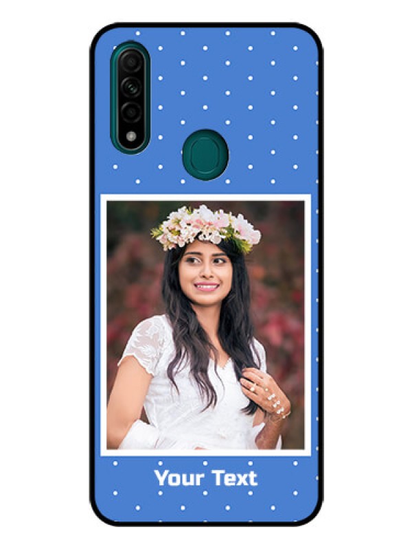 Custom Oppo A31 Photo Printing on Glass Case  - Polka dots design