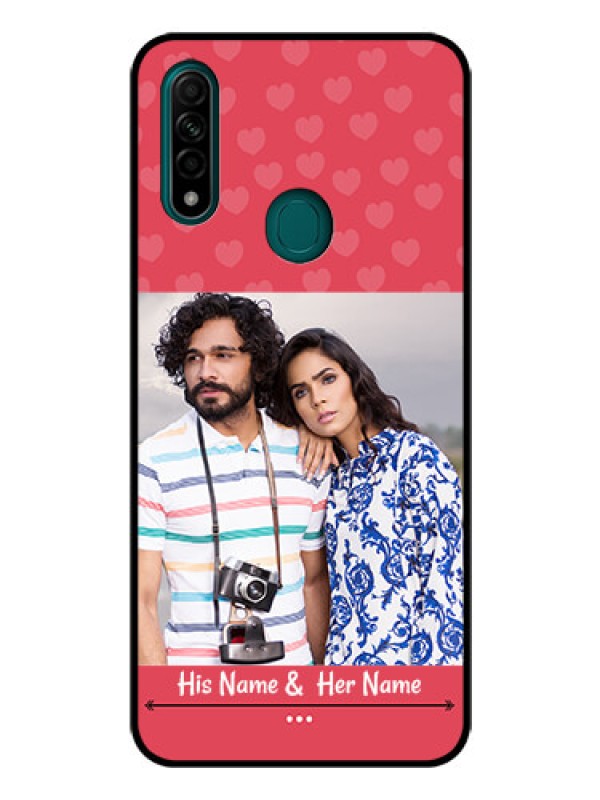 Custom Oppo A31 Photo Printing on Glass Case  - Simple Love Design