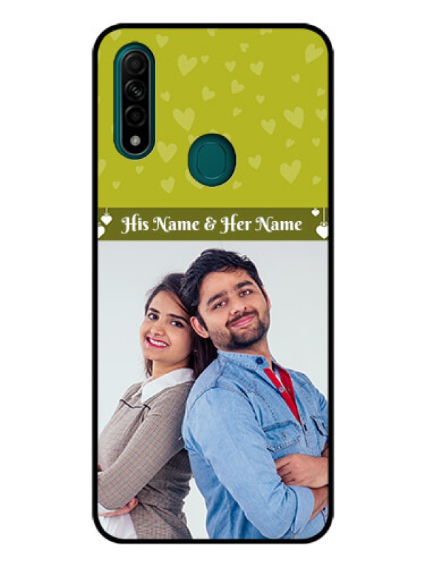Custom Oppo A31 Custom Glass Phone Case  - You & Me Heart Design