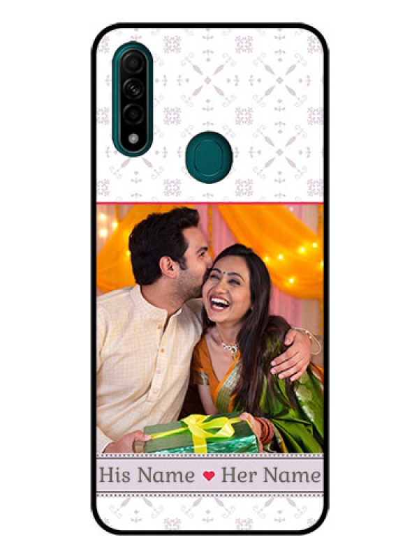 Custom Oppo A31 Custom Glass Mobile Case  - with Photo and Ethnic Design