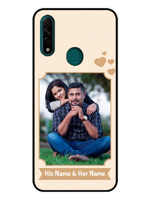Custom Oppo A31 Custom Glass Phone Case  - with confetti love design 