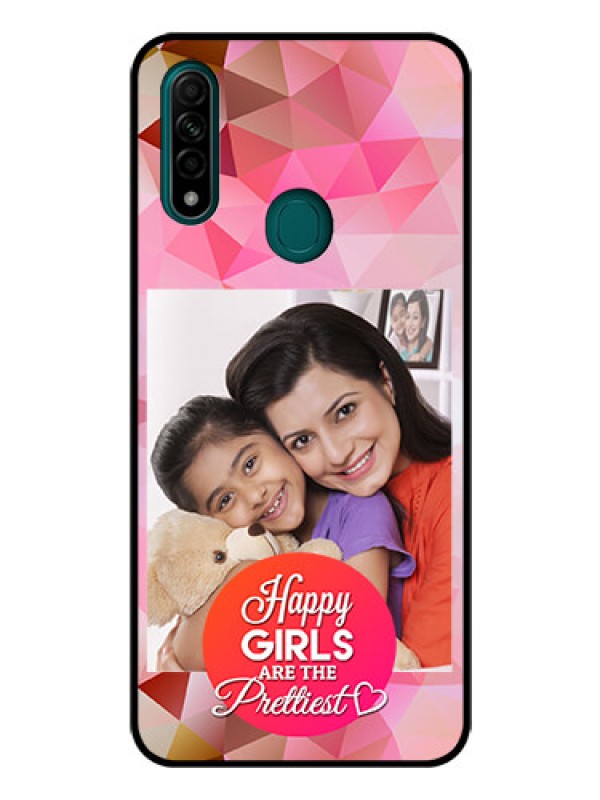 Custom Oppo A31 Photo Printing on Glass Case  - Abstract Triangle Design