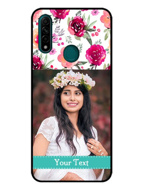 Custom Oppo A31 Custom Glass Phone Case  - Watercolor Floral Design