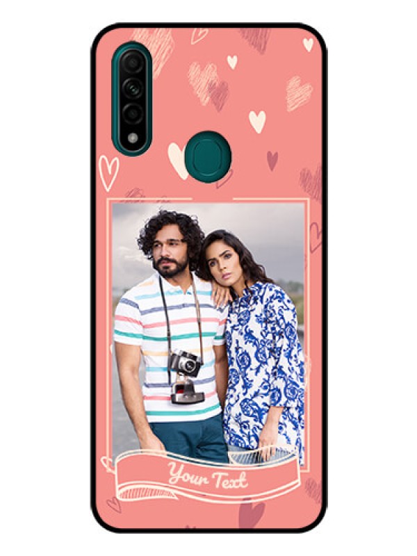 Custom Oppo A31 Custom Glass Phone Case  - Love doodle art Design