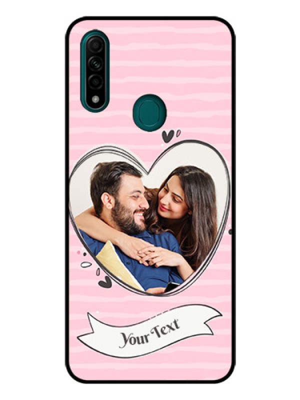 Custom Oppo A31 Custom Glass Phone Case  - Vintage Heart Design