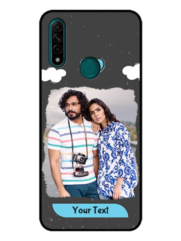 Custom Oppo A31 Custom Glass Phone Case  - Splashes with love doodles Design