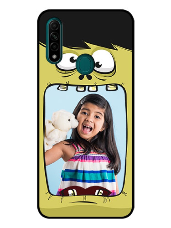 Custom Oppo A31 Personalized Glass Phone Case  - Cartoon monster back case Design