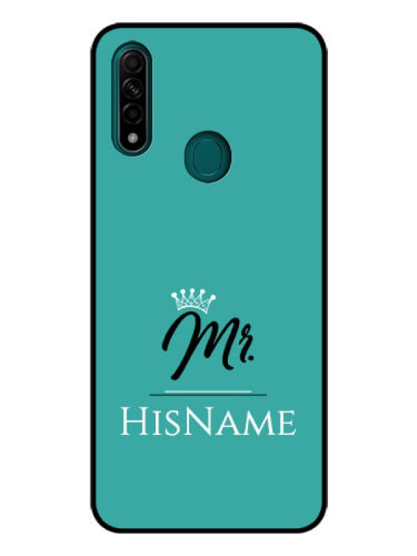 Custom Oppo A31 Custom Glass Phone Case Mr with Name