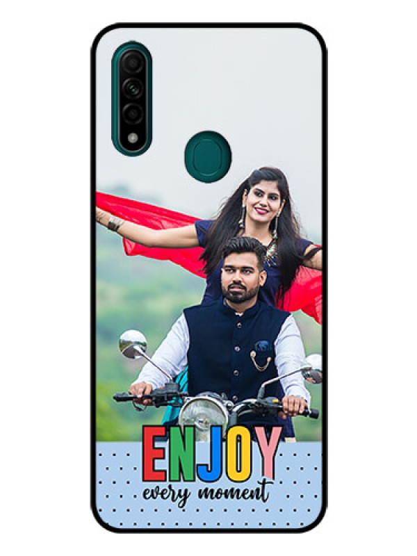 Custom Oppo A31 Photo Printing on Glass Case - Enjoy Every Moment Design