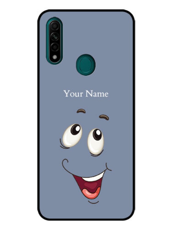 Custom Oppo A31 Photo Printing on Glass Case - Laughing Cartoon Face Design
