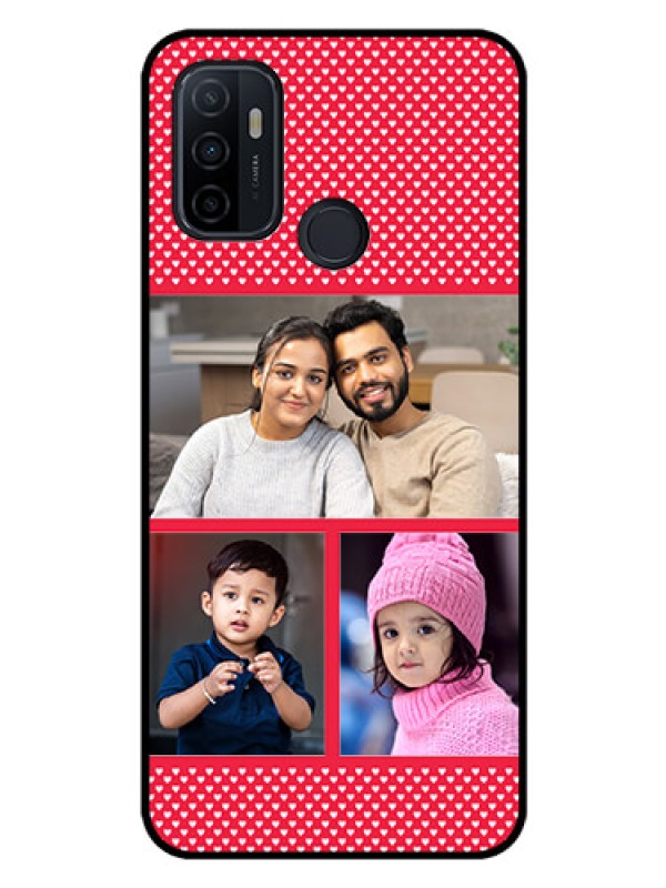 Custom Oppo A33 2020 Personalized Glass Phone Case  - Bulk Pic Upload Design
