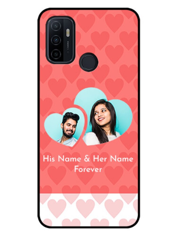 Custom Oppo A33 2020 Personalized Glass Phone Case  - Couple Pic Upload Design