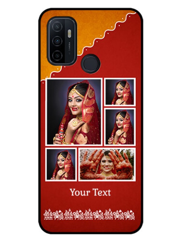 Custom Oppo A33 2020 Personalized Glass Phone Case  - Wedding Pic Upload Design