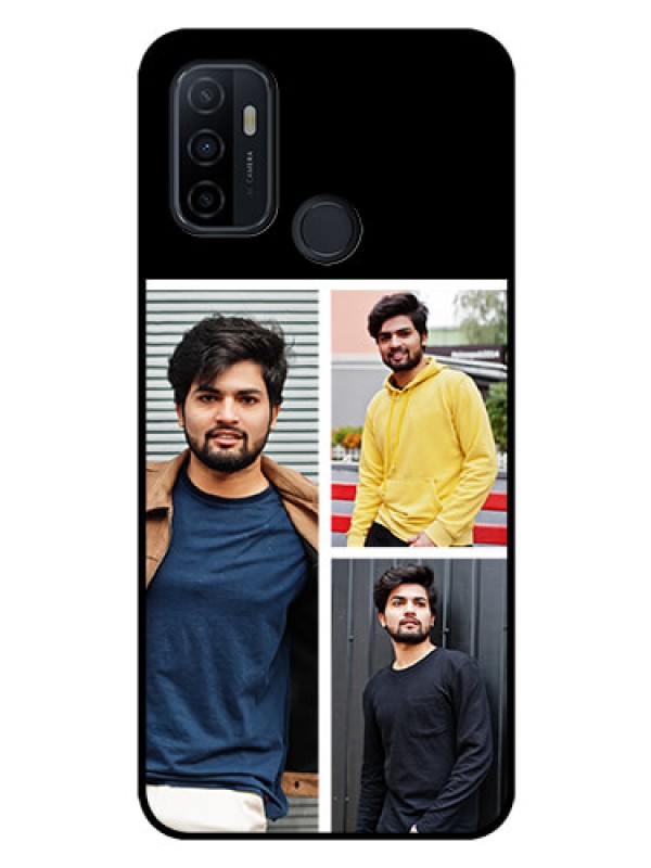 Custom Oppo A33 2020 Photo Printing on Glass Case  - Upload Multiple Picture Design