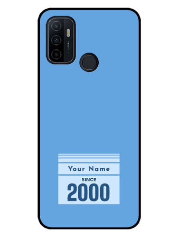 Custom Oppo A33 2020 Custom Glass Mobile Case - Custom Year of birth Design