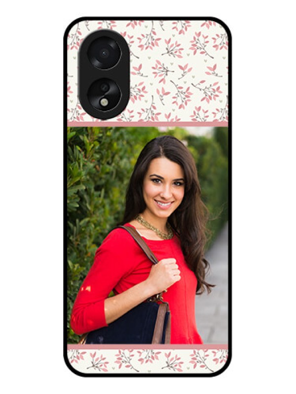 Custom Oppo A38 Custom Glass Phone Case - Stunning Floral Design