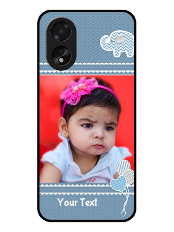 Custom Oppo A38 Custom Glass Phone Case - With Kids Pattern Design