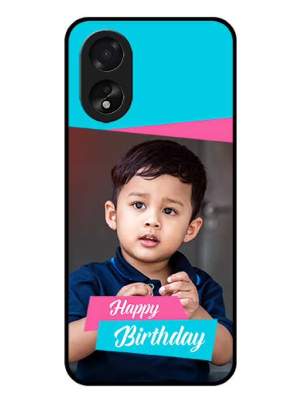 Custom Oppo A38 Custom Glass Phone Case - Image Holder With 2 Color Design