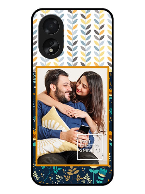 Custom Oppo A38 Custom Glass Phone Case - Pattern Design