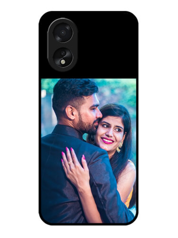 Custom Oppo A38 Custom Glass Phone Case - Upload Full Picture With Custom Color Design