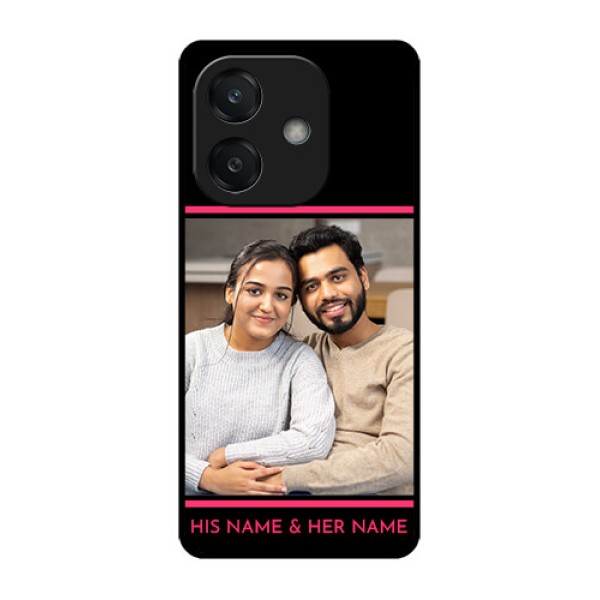Oppo A3X 4G Custom Glass Phone CaseWith Add Text Design